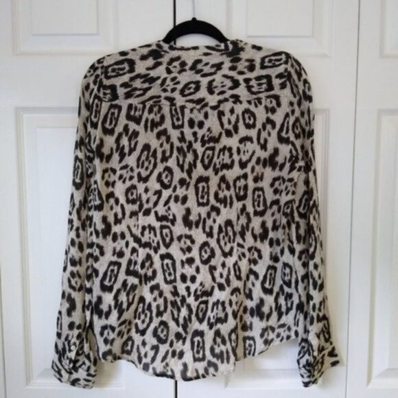NEW Joe's Jeans Dandy Woven Leopard Blouse - Picture 4 of 12